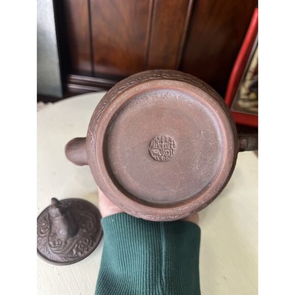 Yixing Zisha Chinese Clay Teapot 2008 Purple Clay Handmade Year Of Rat - Picture 10 of 10